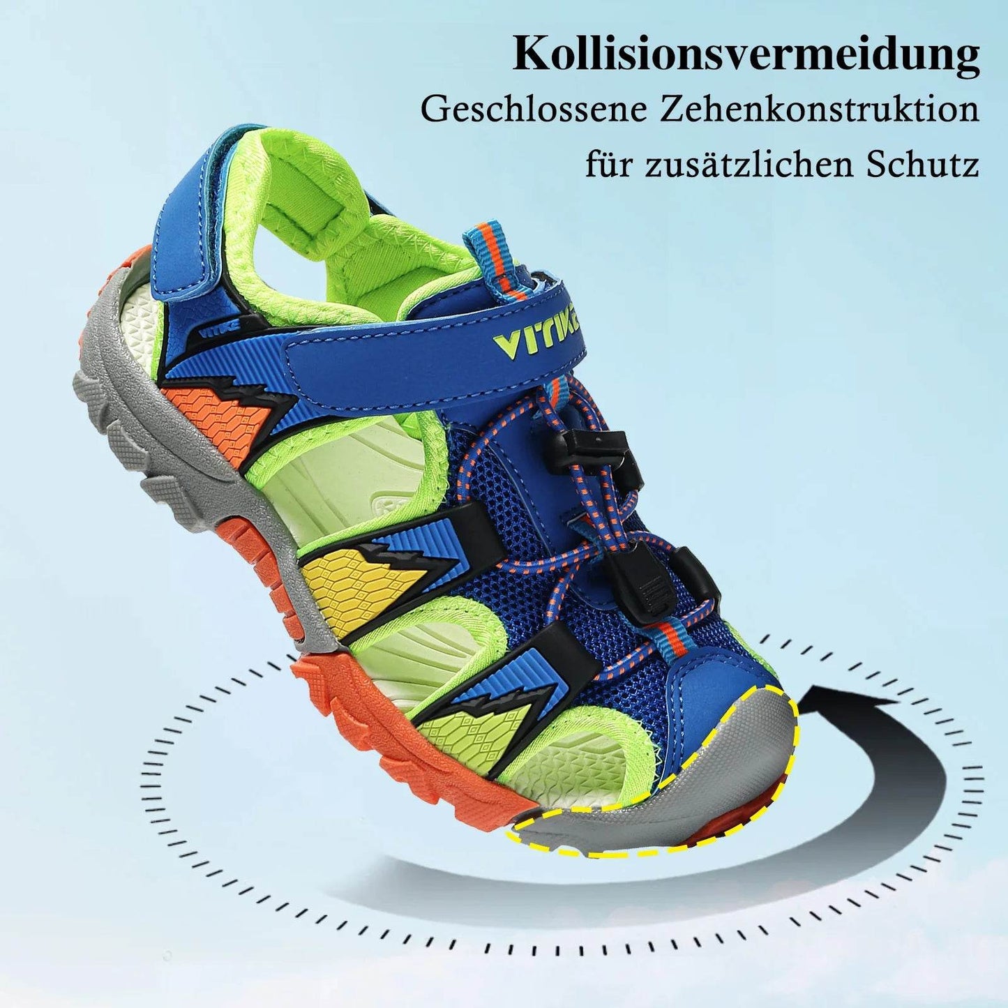 Boys Girls Sports Sandals Summer Kids Closed Toe Outdoor - ToylandEU