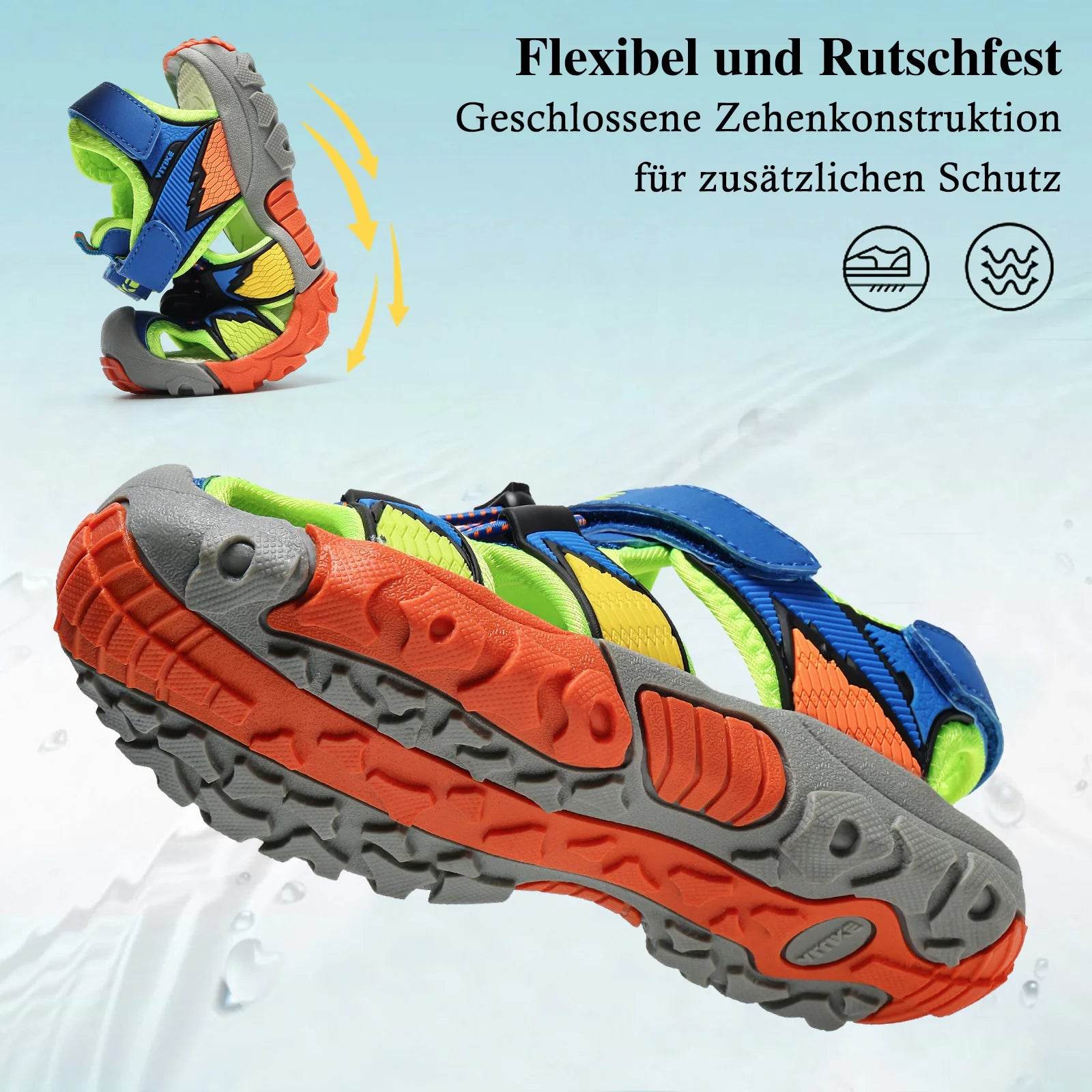 Boys Girls Sports Sandals Summer Kids Closed Toe Outdoor - ToylandEU