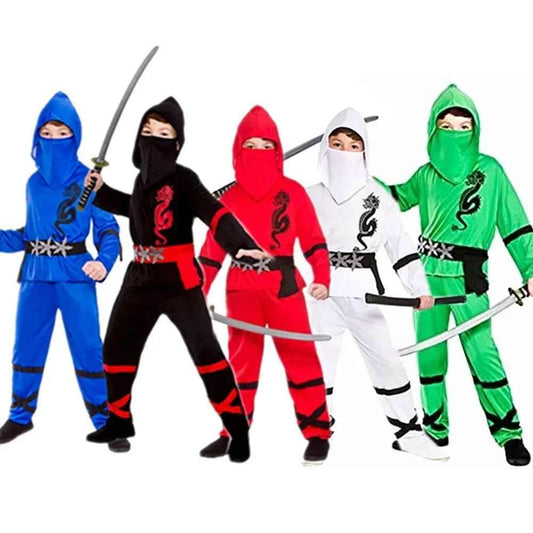 Boys' Ninja Warrior Costume Set for Halloween & Creative Play Adventures - ToylandEU