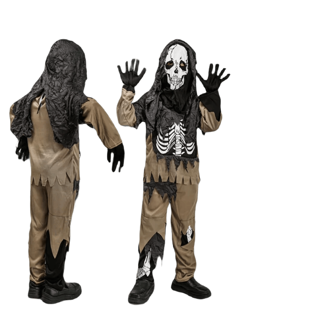 Boys Skeleton Zombie Costume Set - Spooky Fun for Halloween & Purim - ToylandEU
