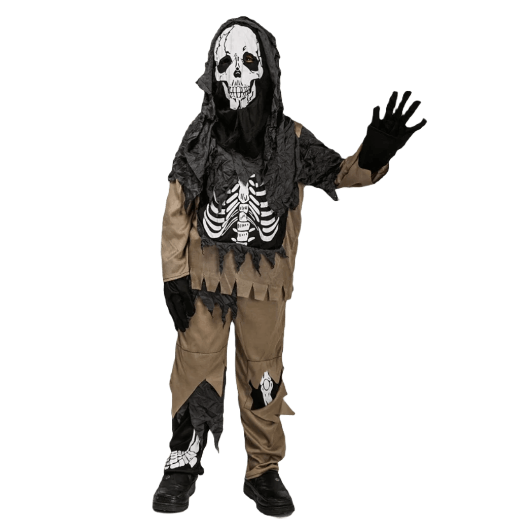 Boys Skeleton Zombie Costume Set - Spooky Fun for Halloween & Purim - ToylandEU