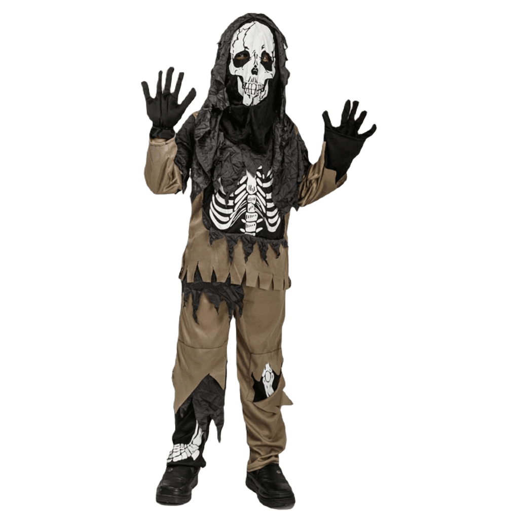 Boys Skeleton Zombie Costume Set - Spooky Fun for Halloween & Purim - ToylandEU