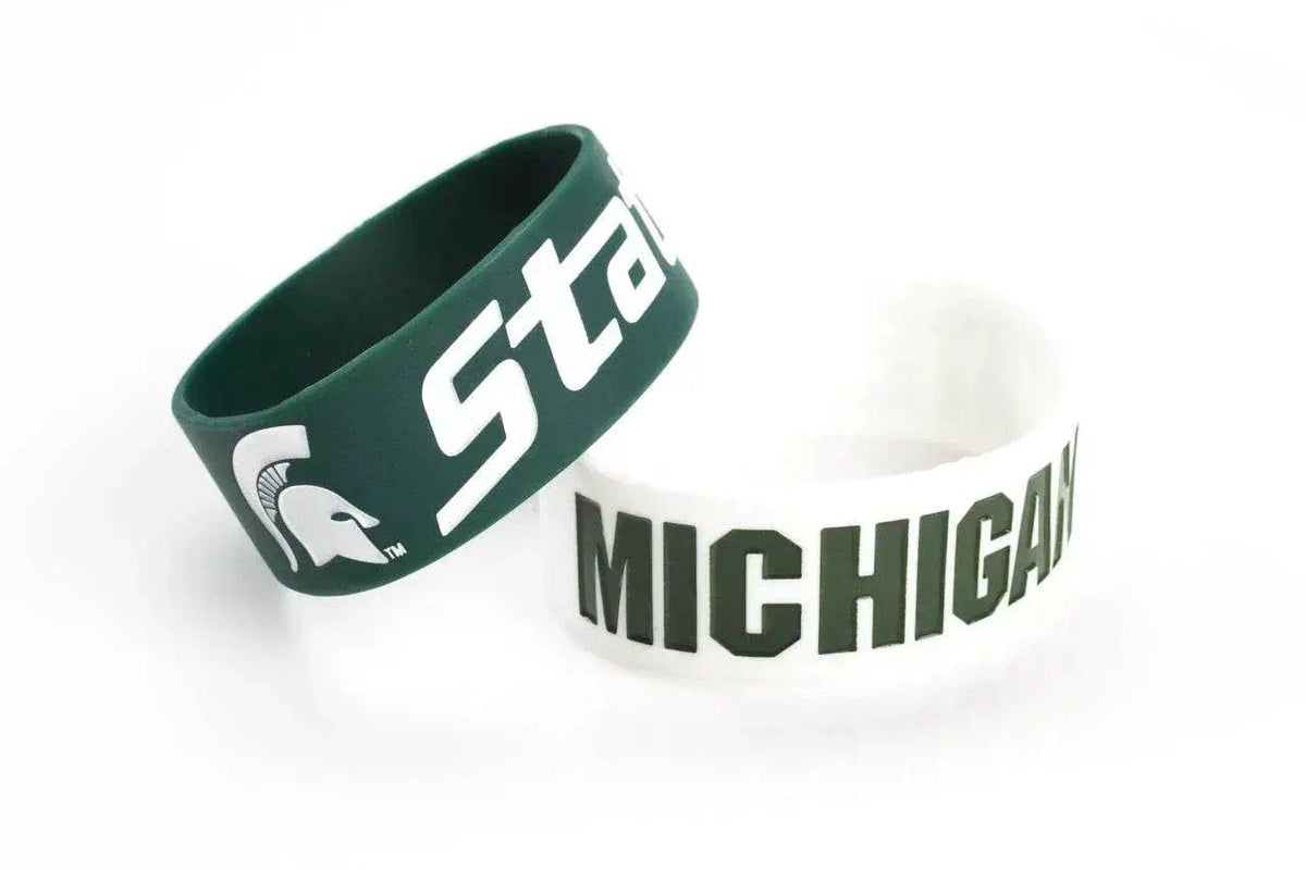  Michigan State Spartans Bracelets 2 Pack Wide Licensed -  ToylandEU™