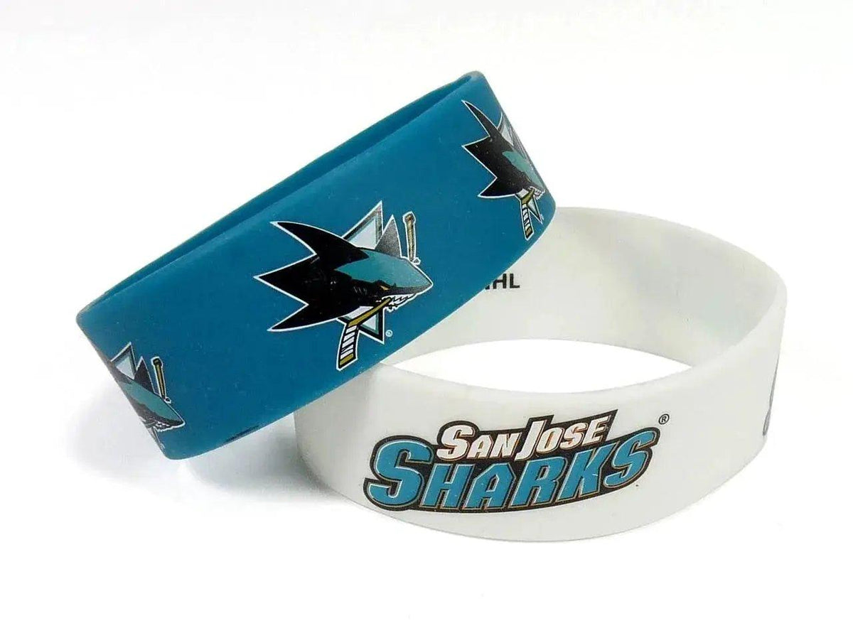  San Jose Sharks Bracelets 2 Pack Wide Aminco Licensed -  ToylandEU™