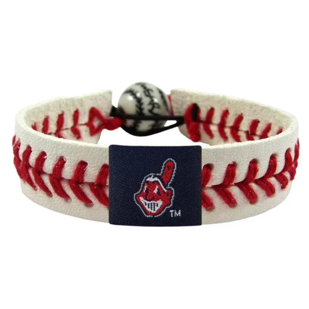  Cleveland Indians Leather Bracelet Adjustable Baseball Style -  ToylandEU™