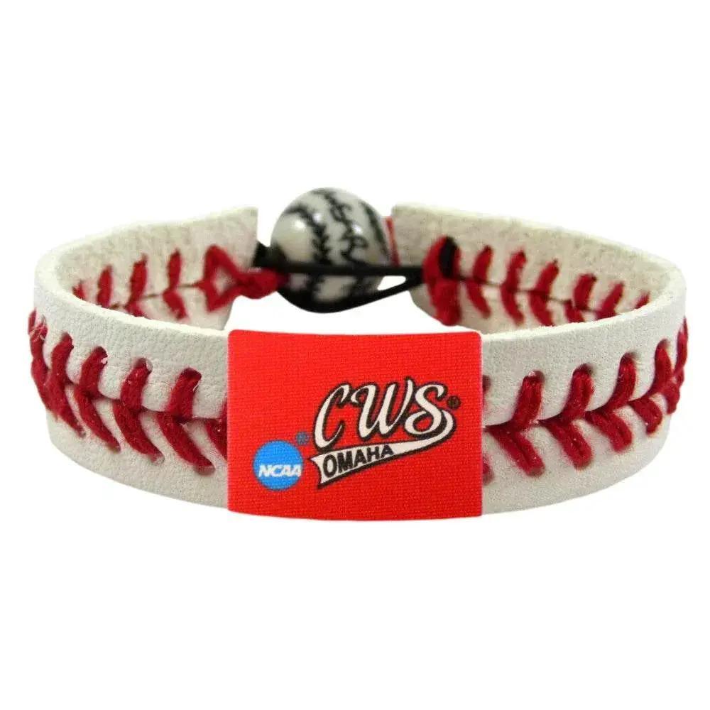  College World Series Bracelet Leather With Baseball Logo CO -  ToylandEU™