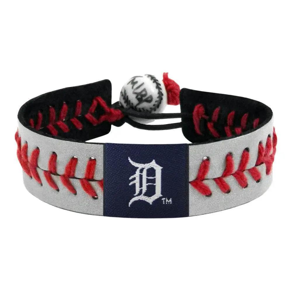  Detroit Tigers Leather Bracelet With Reflective Baseball -  ToylandEU™