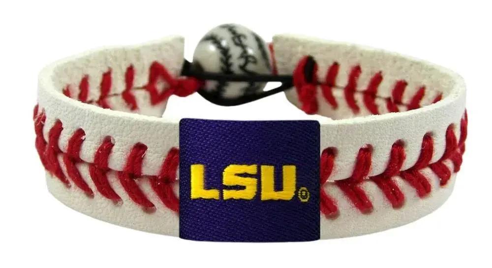  LSU Tigers Baseball Leather Bracelet With Ceramic Bead -  ToylandEU™
