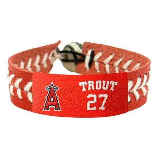 Los Angeles Angels Leather Baseball Bracelet Mike Trout -  ToylandEU™