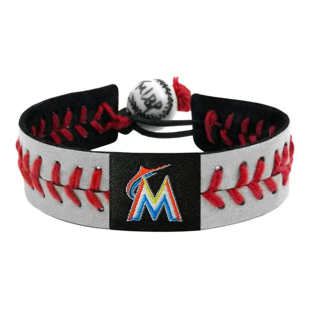  Miami Marlins Leather Bracelet Reflective Baseball Charm -  ToylandEU™