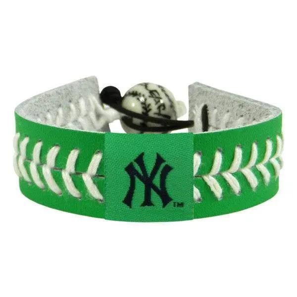  New York Yankees Leather Baseball Bracelet St Patrick Day -  ToylandEU™