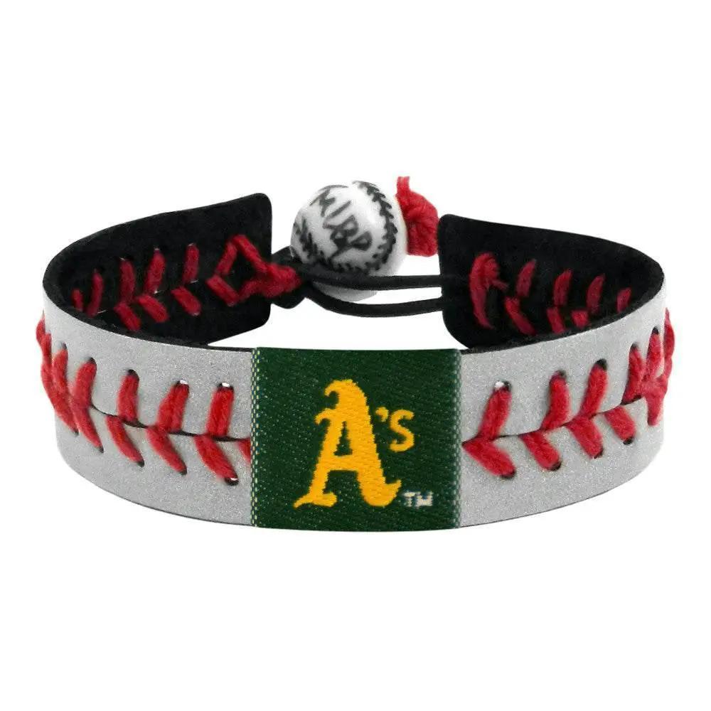  Oakland Athletics Reflective Leather Baseball Bracelet -  ToylandEU™