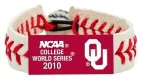 Oklahoma Sooners Leather Baseball Bracelet World Series CO -  ToylandEU™
