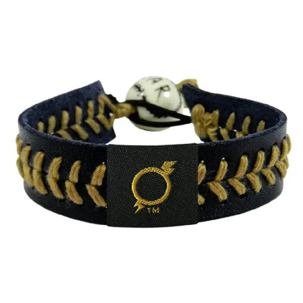  Omaha Storm Chasers Baseball Leather Bracelet Black Gold -  ToylandEU™