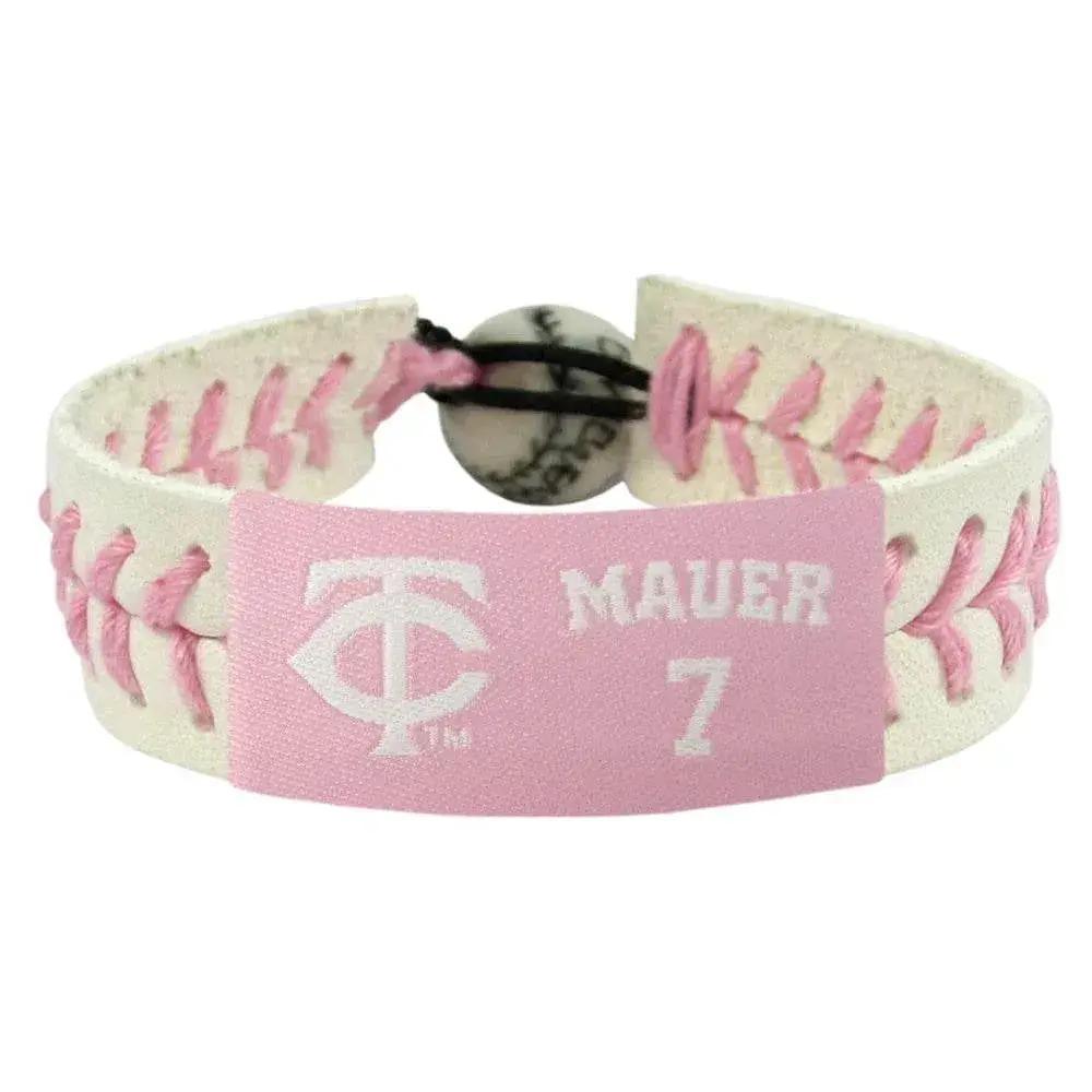  Minnesota Twins Pink Leather Baseball Bracelet Joe Mauer -  ToylandEU™
