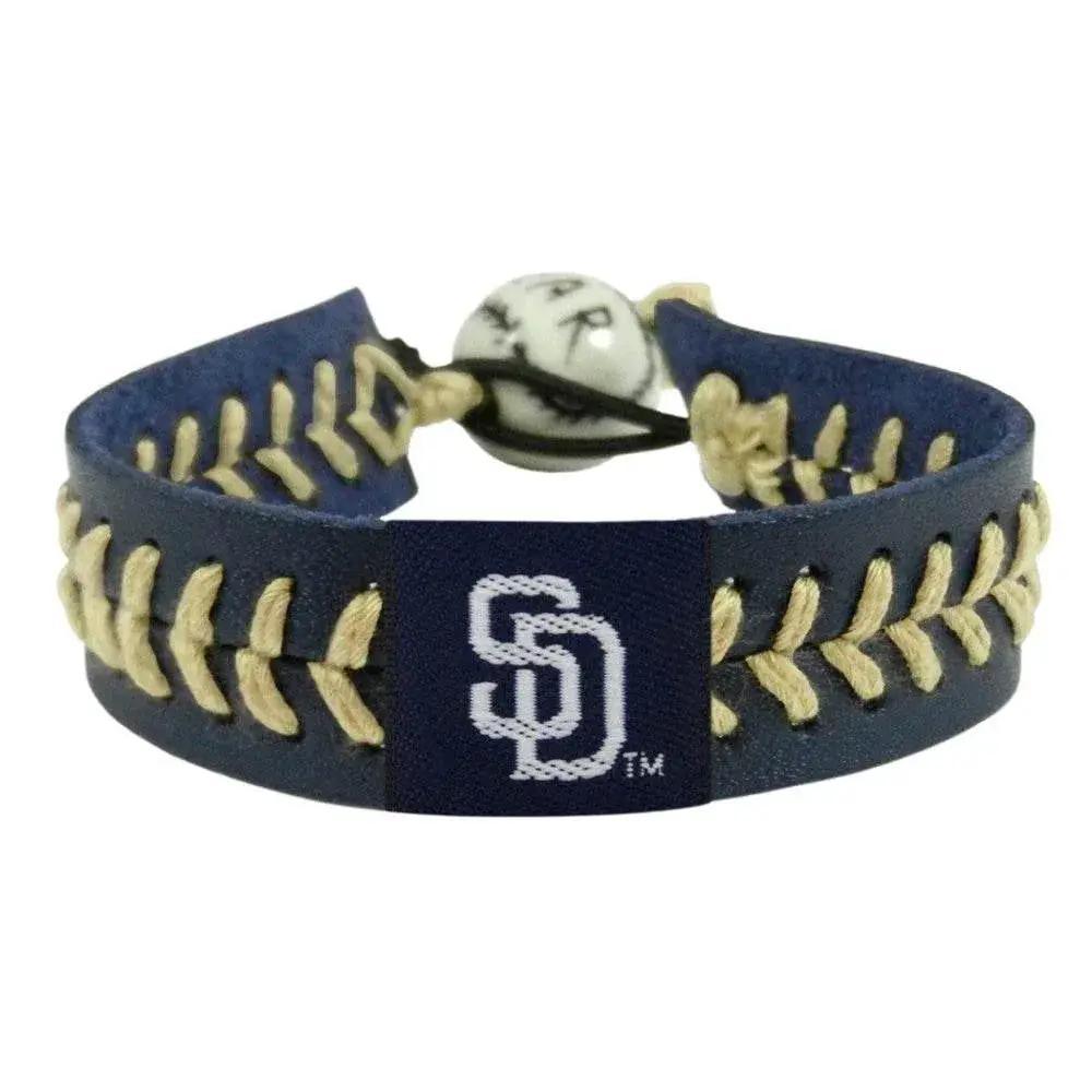  San Diego Padres Leather Baseball Bracelet Ceramic Bead -  ToylandEU™