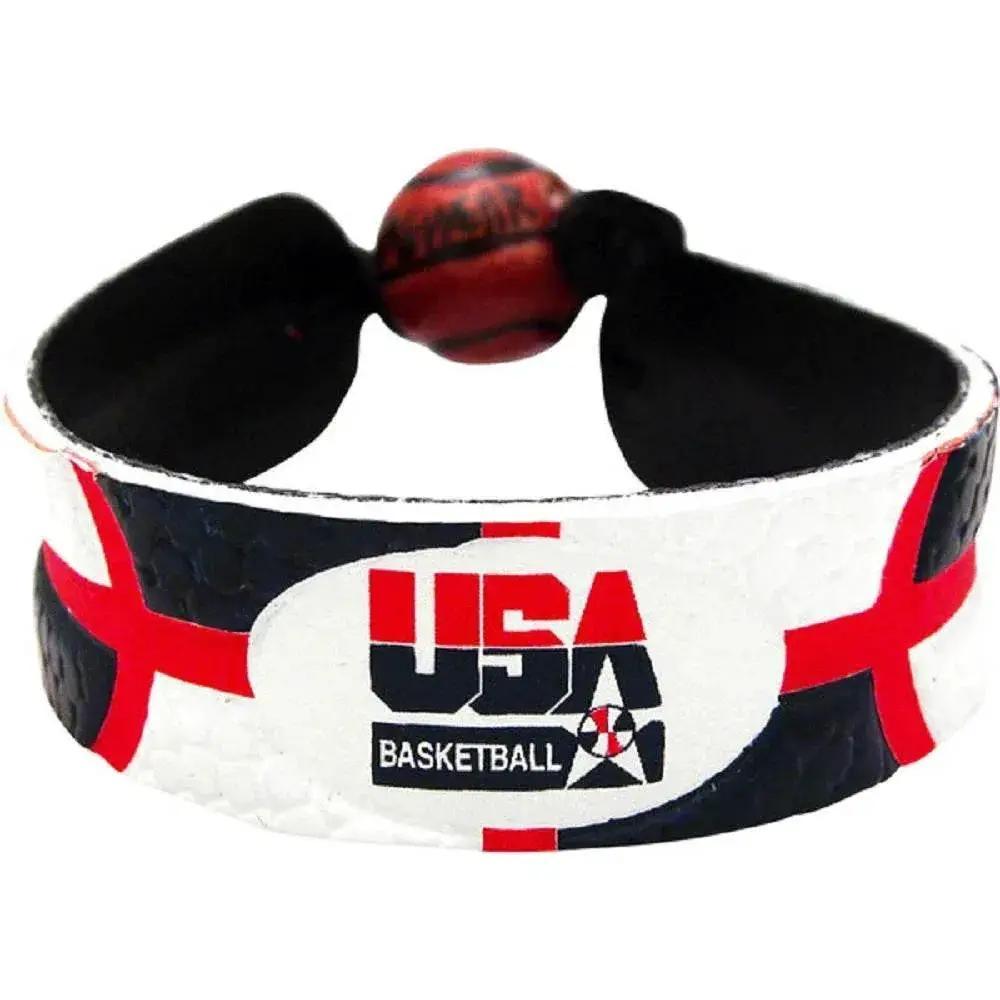  USA Basketball Leather Bracelet Team Color Ceramic Bead -  ToylandEU™