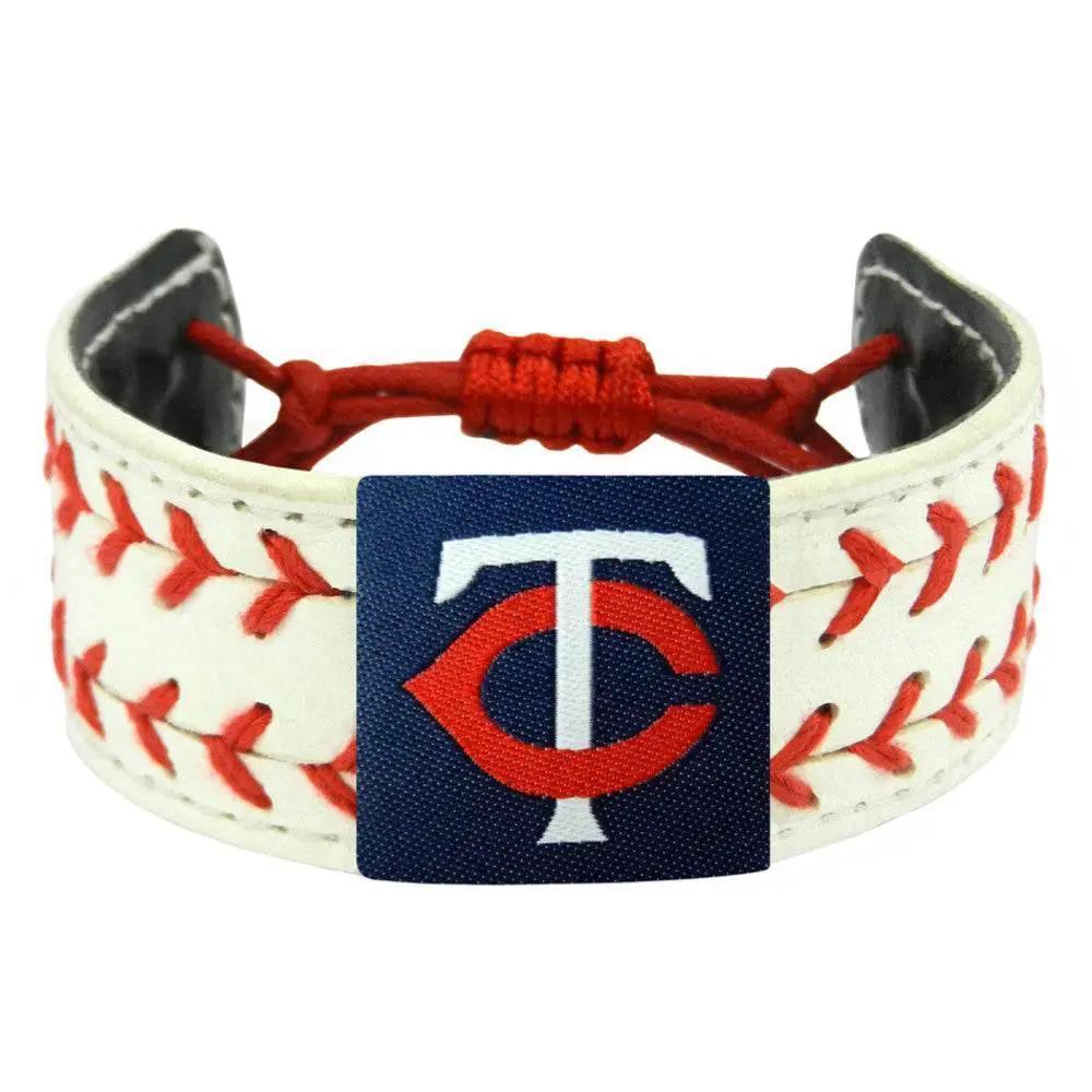  Minnesota Twins Leather Bracelet Classic Two Seamer Bead -  ToylandEU™