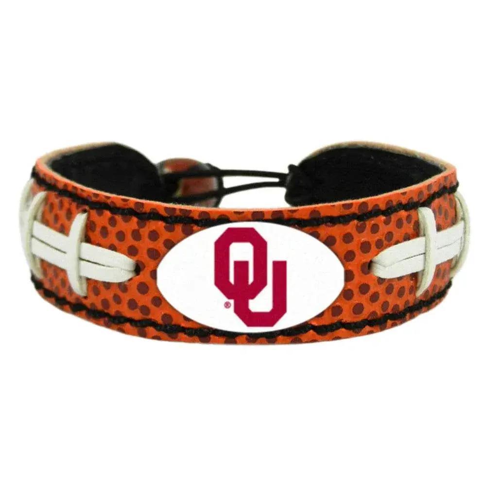  Oklahoma Sooners Leather Bracelet Classic Football Co -  ToylandEU™