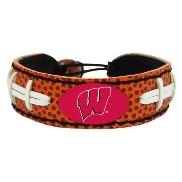  Wisconsin Badgers Leather Bracelet Classic Football Bead -  ToylandEU™