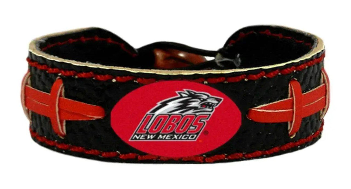  New Mexico Lobos Football Bracelet Team Color Leather -  ToylandEU™