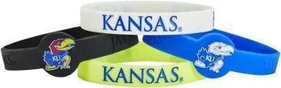  Kansas Jayhawks Silicone Bracelets 4 Pack Licensed Official -  ToylandEU™