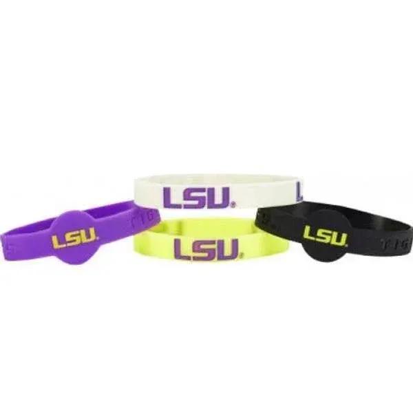  LSU Tigers Silicone Bracelets 4 Pack Officially Licensed -  ToylandEU™