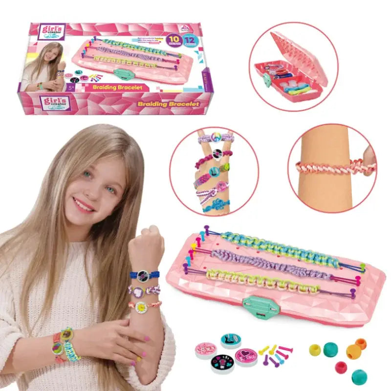 Bracelet Making Kit For Kids Diy Braiding Jewelry Craft - ToylandEU