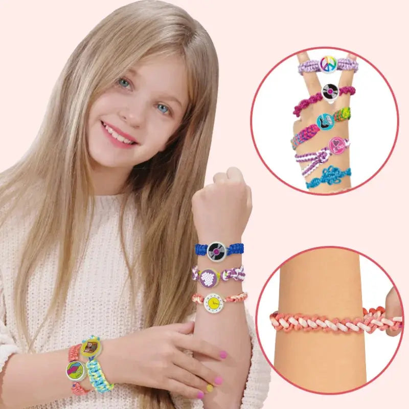 Bracelet Making Kit For Kids Diy Braiding Jewelry Craft - ToylandEU