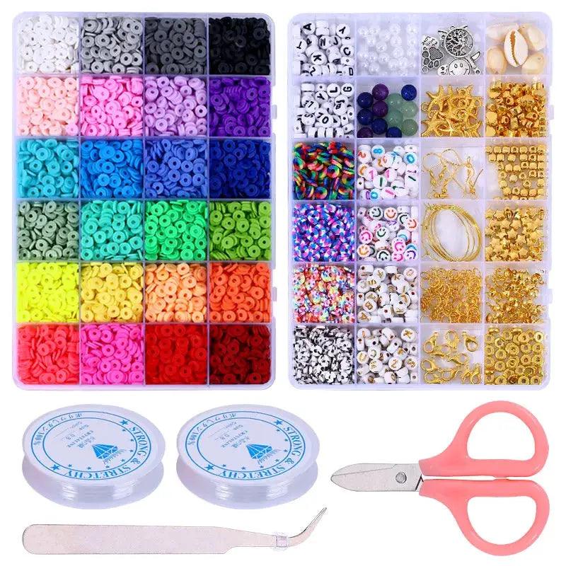  Rainbow Clay Beads Bracelet Making Kit For Easy Jewelry -  ToylandEU™