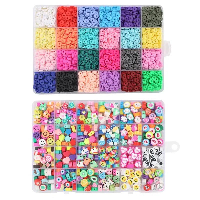  Rainbow Clay Beads Bracelet Making Kit For Easy Jewelry -  ToylandEU™
