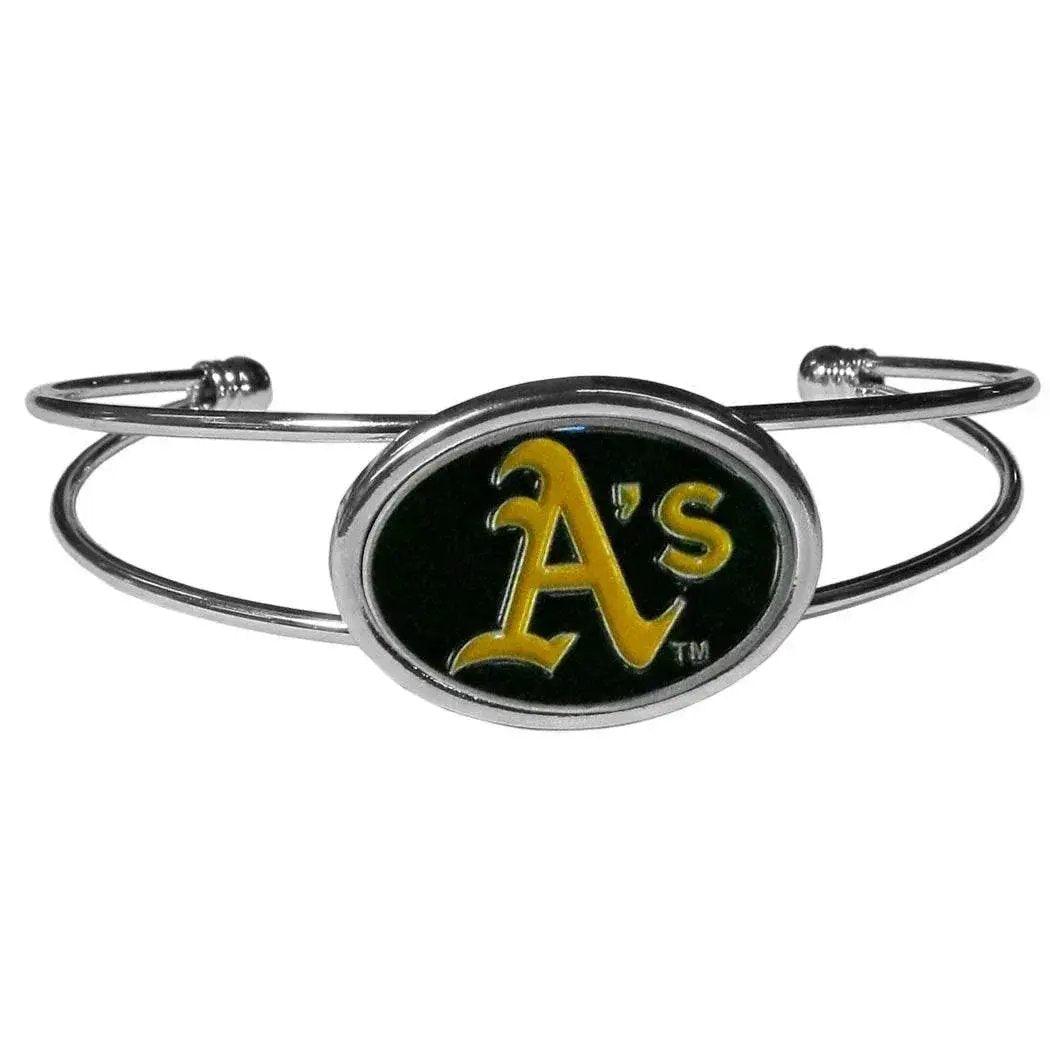  Oakland Athletics Double Bar Cuff Bracelet With Enamel Logo -  ToylandEU™