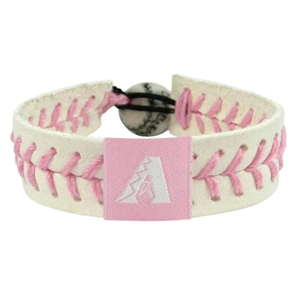  Arizona Diamondbacks Leather Bracelet Pink Ceramic Bead -  ToylandEU™