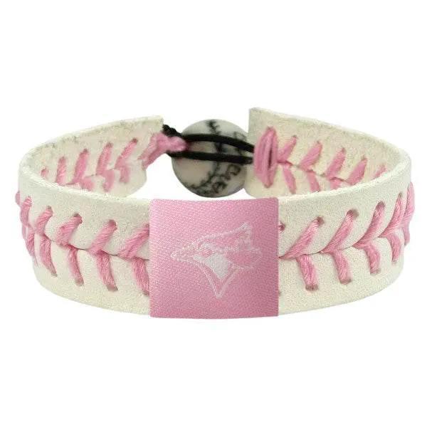  Toronto Blue Jays Pink Leather Bracelet With Ceramic Bead -  ToylandEU™