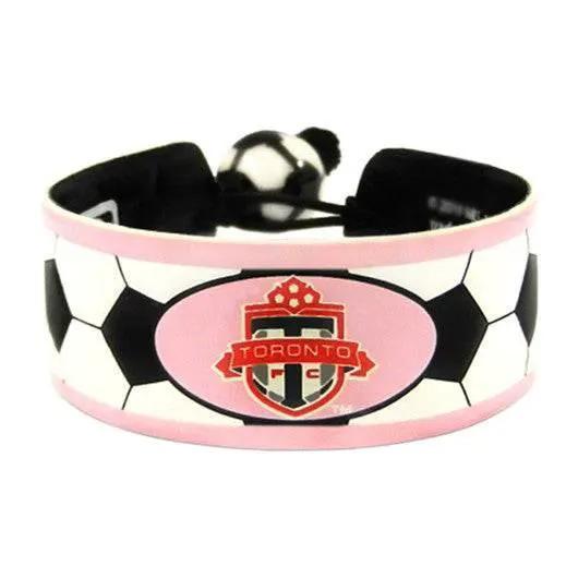  Toronto FC Pink Leather Bracelet With Ceramic Bead Detail -  ToylandEU™