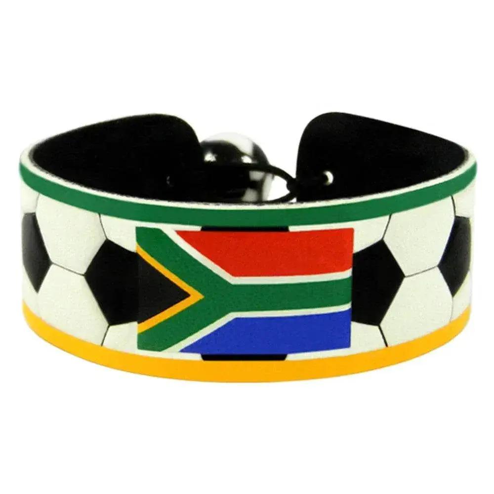  South Africa Flag Leather Soccer Bracelet Adjustable Size -  ToylandEU™