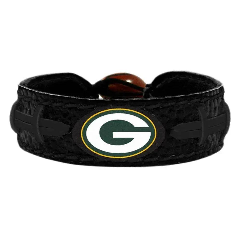  Green Bay Packers Leather Bracelet Team Color Black -  ToylandEU™