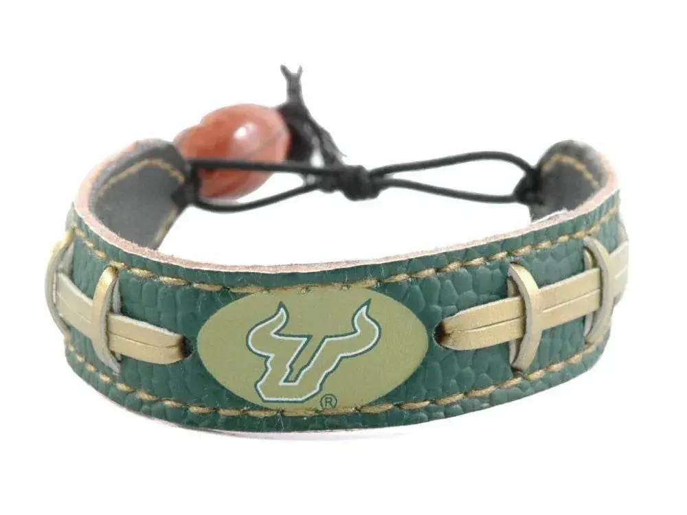  South Florida Bulls Team Color Leather Bracelet USF -  ToylandEU™
