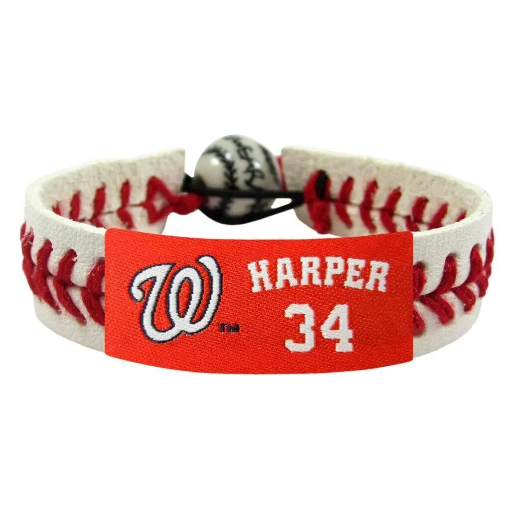  Washington Nationals Leather Baseball Bracelet Bryce Harper -  ToylandEU™