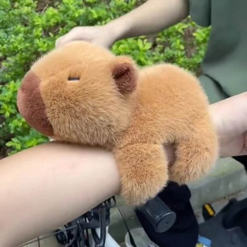 Bracelet Wrist Lying Down Doll Capybara Doll Snap Ring Cute Plush Toy - ToylandEU