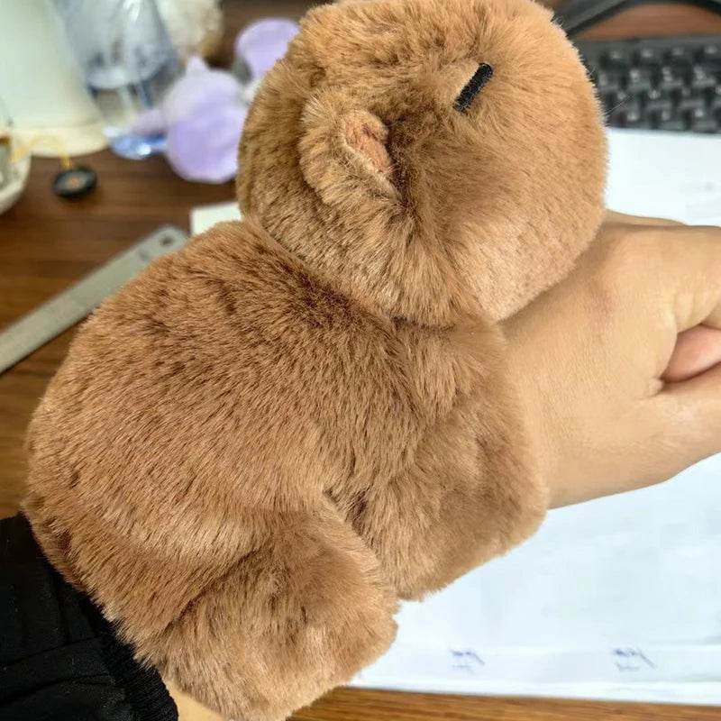 Bracelet Wrist Lying Down Doll Capybara Doll Snap Ring Cute Plush Toy - ToylandEU
