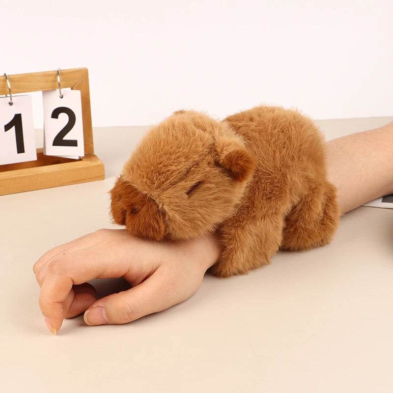 Bracelet Wrist Lying Down Doll Capybara Doll Snap Ring Cute Plush Toy - ToylandEU