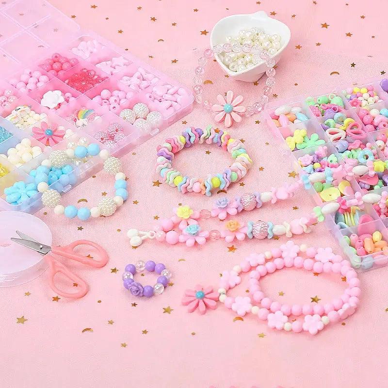  DIY Beaded Jewelry Kit For Kids 24 Grid Bracelets Fun -  ToylandEU™