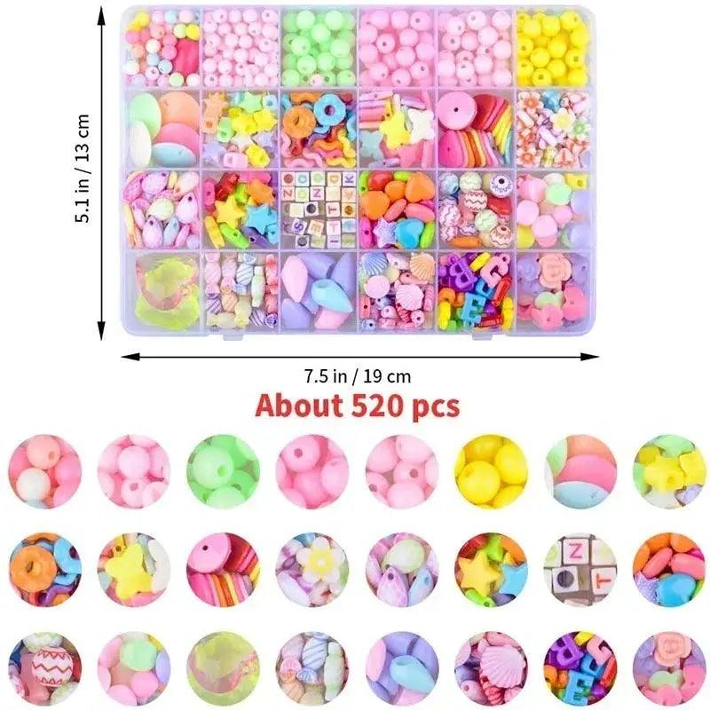  DIY Beaded Jewelry Kit For Kids 24 Grid Bracelets Fun -  ToylandEU™