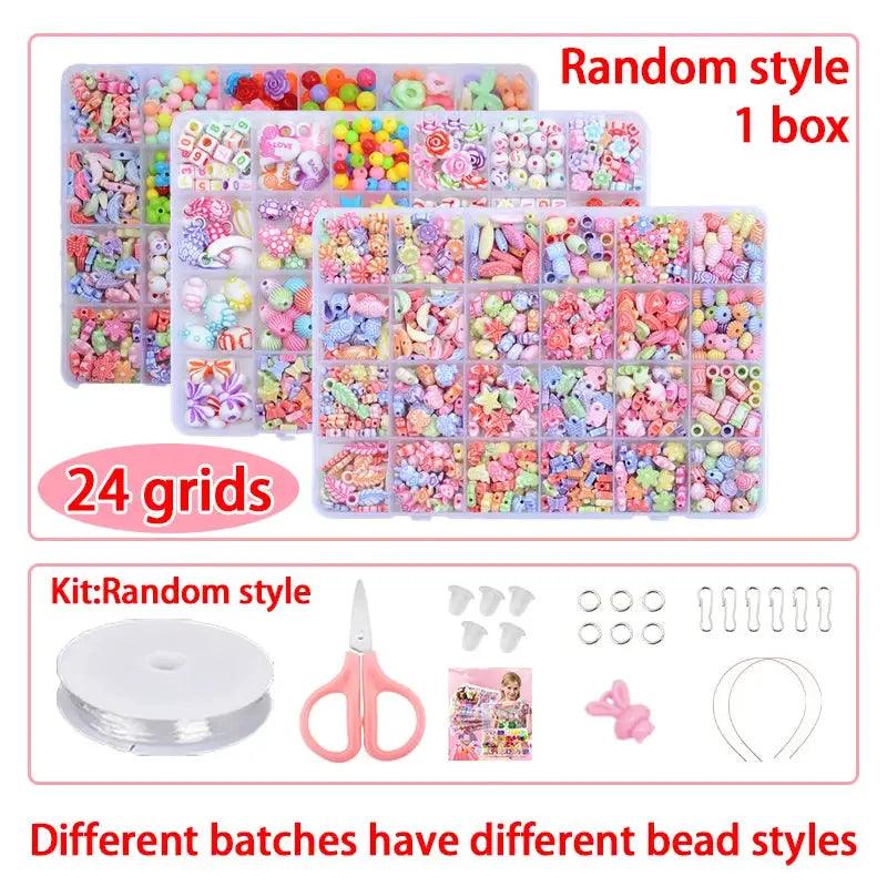  DIY Beaded Jewelry Kit For Kids 24 Grid Bracelets Fun -  ToylandEU™