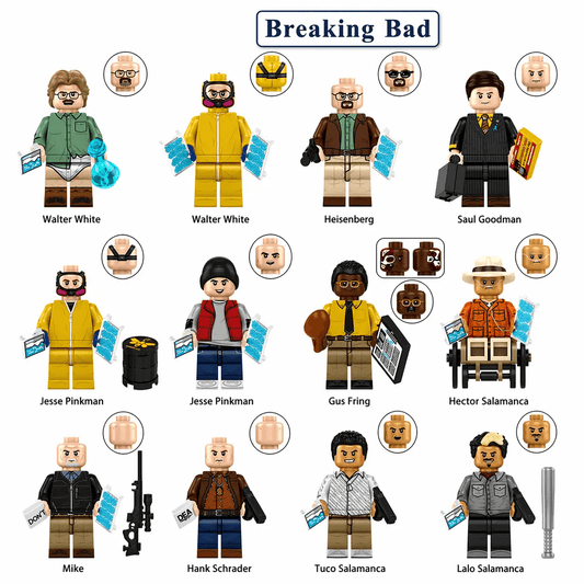  Breaking Bad Lego Minifigures 12 Piece Display Set -  ToylandEU™