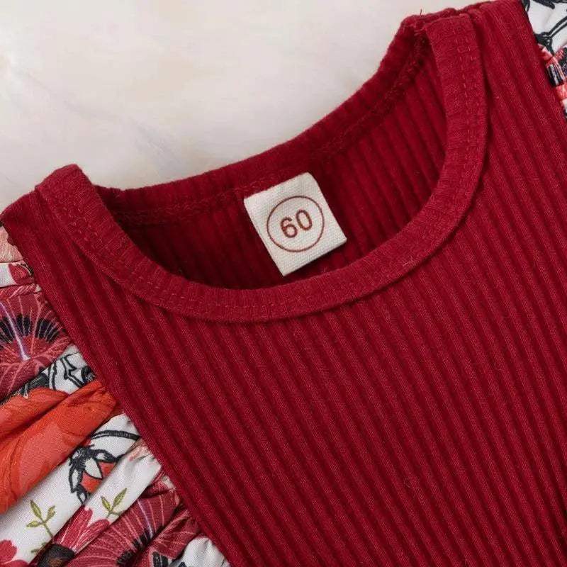  Breathable Baby Dress Bowknot Floral Cotton Toyland EU -  ToylandEU™