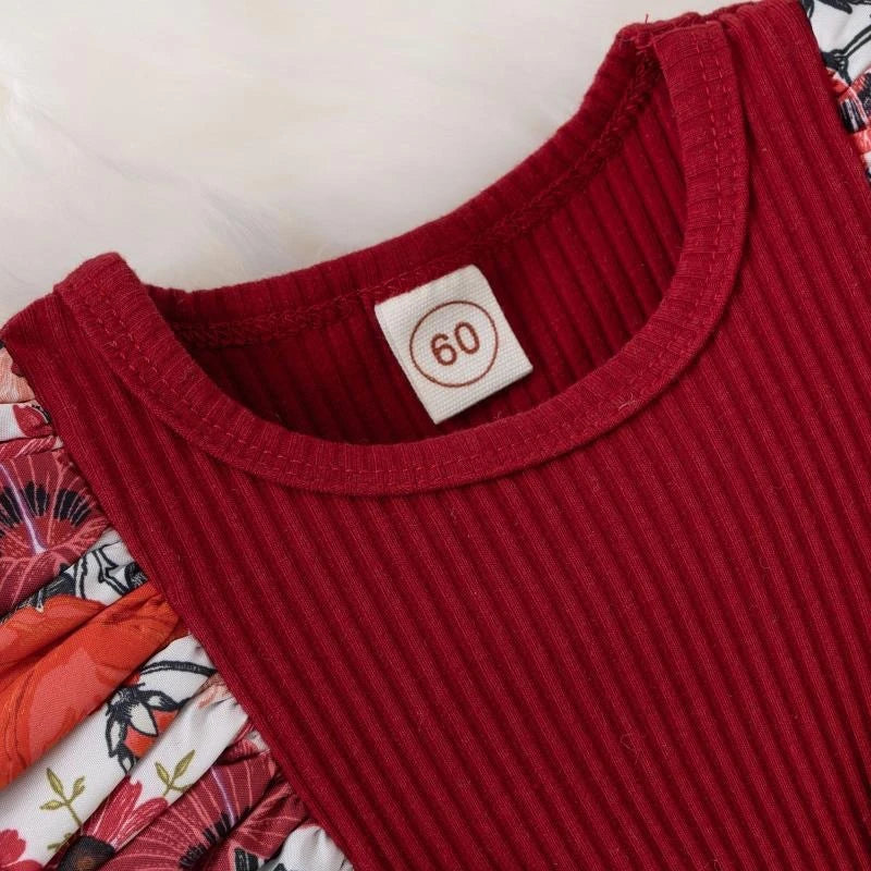 Breathable Baby Dress Bowknot Striped Floral Cotton For Newborn Girls Summer Crawling Wear - ToylandEU