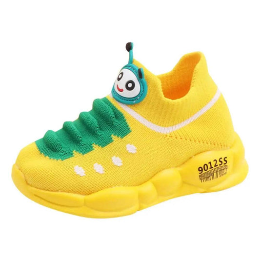 Breathable Baby Running Sneakers Stylish Cartoon Design for Active Unisex Kids - ToylandEU