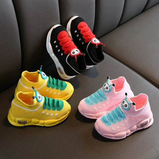 Breathable Baby Running Sneakers Stylish Cartoon Design for Active Unisex Kids - ToylandEU